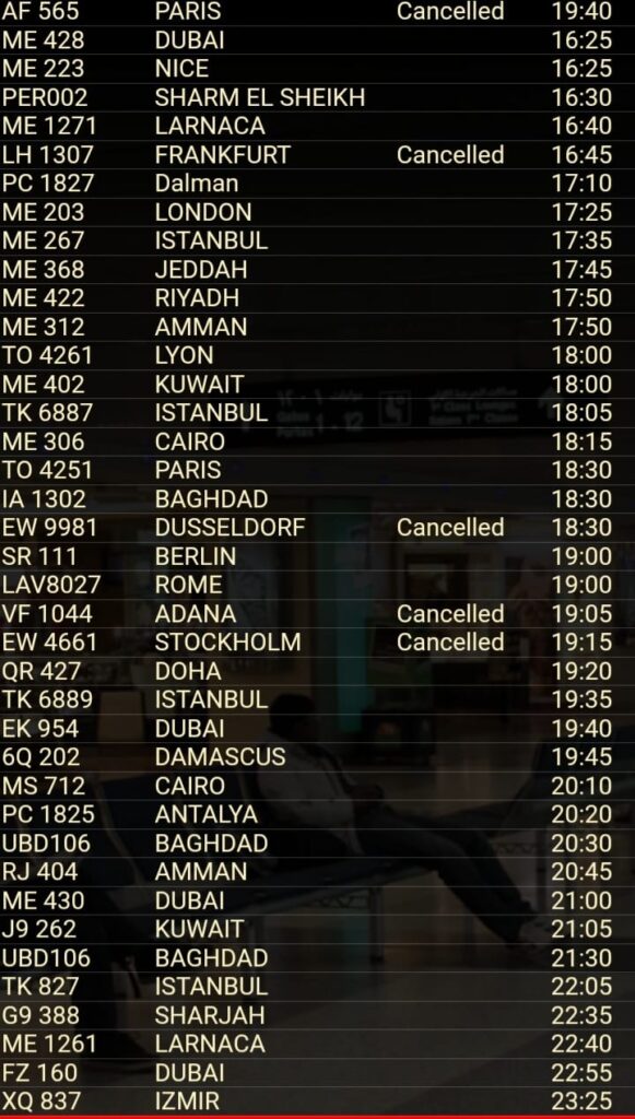 Zboruri anulate pe aeroportul din Beirut de teama unui atac al Israelului. TAROM suspendă zborurile către capitala Libanului